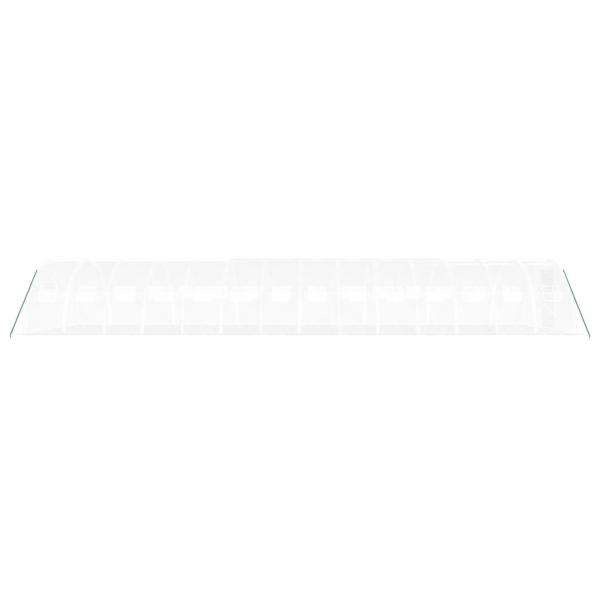 Gewächshaus mit Stahlrahmen Weiß 56 m² 14x4x2 m