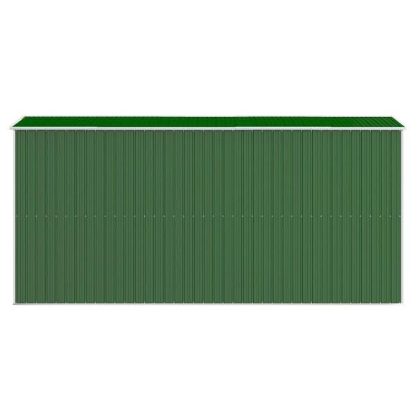 Geräteschuppen Grün 192x440x223 cm Verzinkter Stahl