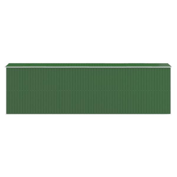Geräteschuppen Grün 192x606x223 cm Verzinkter Stahl