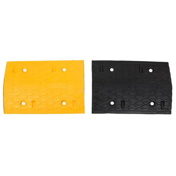 Bodenschwellen 5 Stk. Gelb & Schwarz 97x32,5x4 cm Gummi