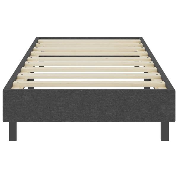 Boxspringbett Dunkelgrau Stoff 100x200 cm