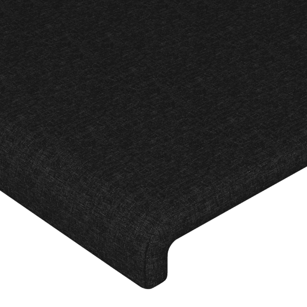 Boxspringbett mit Matratze Schwarz 100x200 cm Stoff