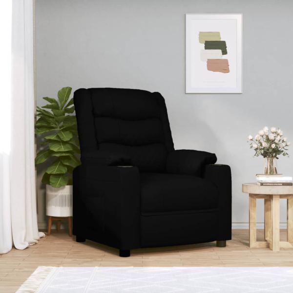ARDEBO.de - Relaxsessel Elektrisch Schwarz Kunstleder