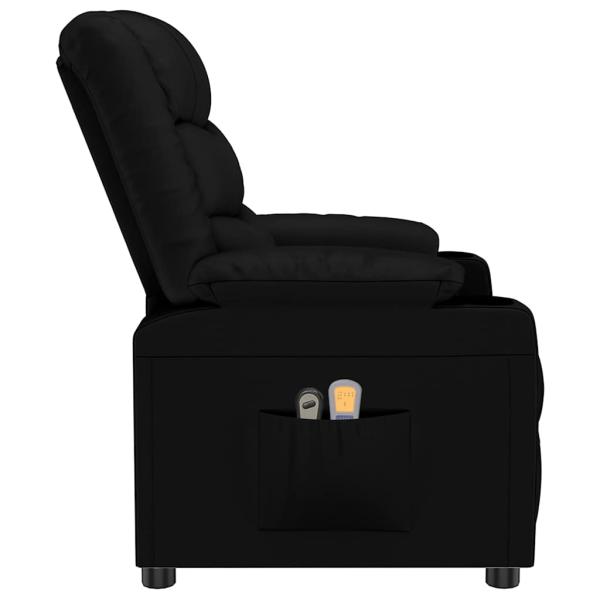 Massagesessel Elektrisch Schwarz Kunstleder