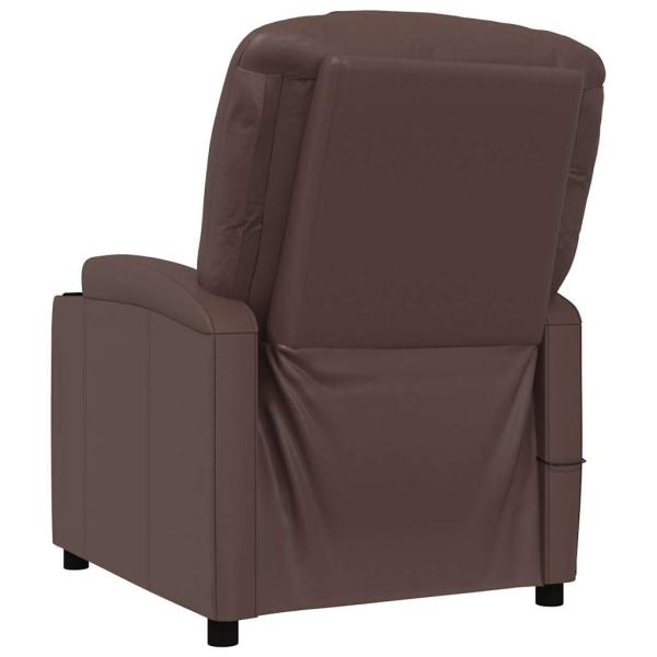 Massagesessel Braun Kunstleder