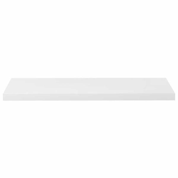 Schweberegal Hochglanz-Weiß 90x23,5x3,8 cm MDF