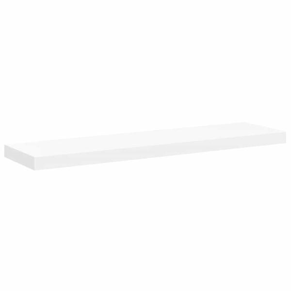Schweberegale 4 Stk. Weiß 90x23,5x3,8 cm MDF