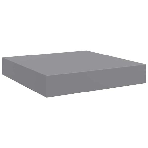 Schweberegal Grau 23x23,5x3,8 cm MDF