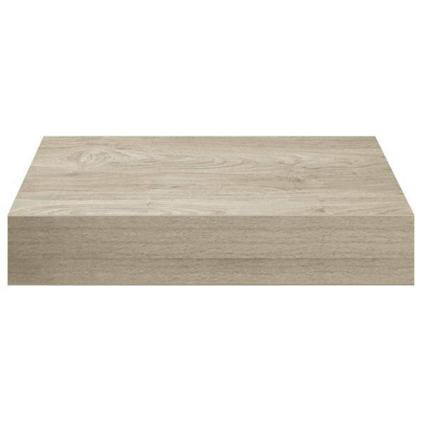 Schwebendes Wandregal Eichefarben 23x23,5x3,8 cm MDF