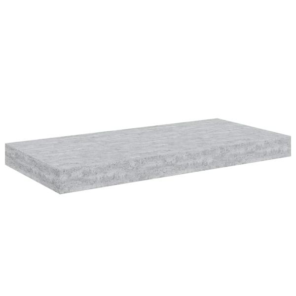 Schweberegale 4 Stk. Betongrau 50x23,5x3,8 cm MDF