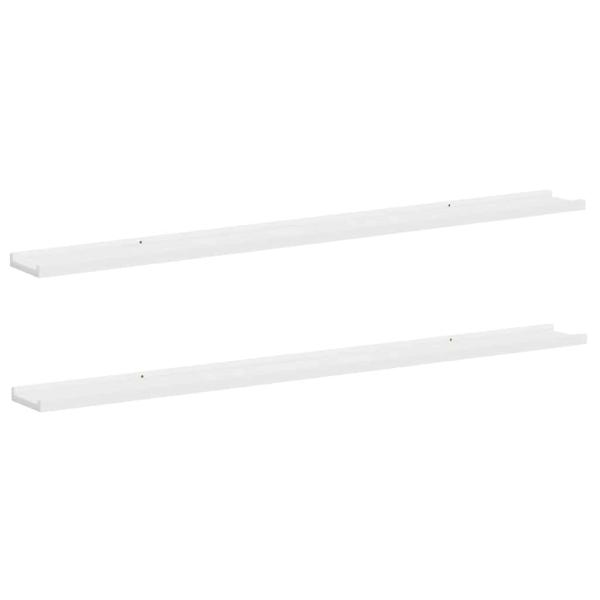Wandregale 2 Stk. Wei? 115x9x3 cm