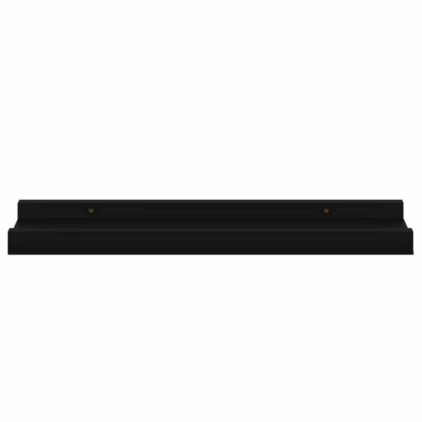 Wandregale 4 Stk. Schwarz 40x9x3 cm