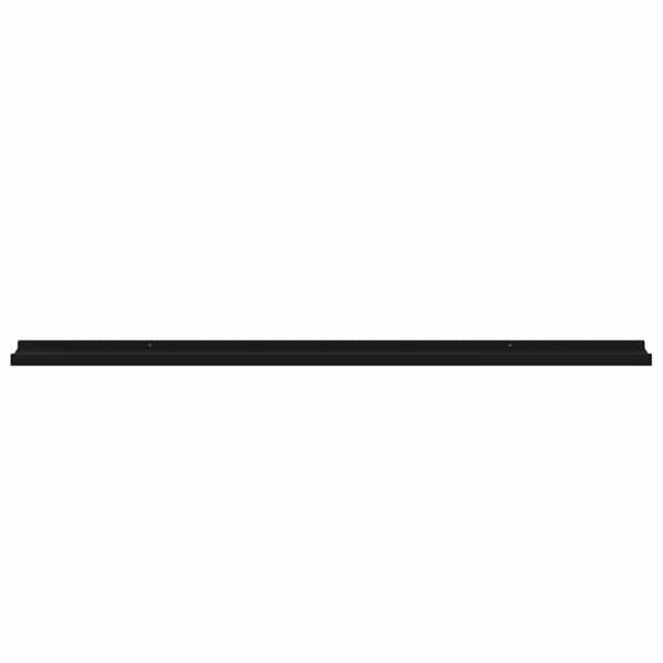 Wandregale 4 Stk. Schwarz 115x9x3 cm