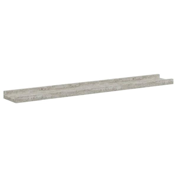 Wandregale 2 Stk. Betongrau 80x9x3 cm
