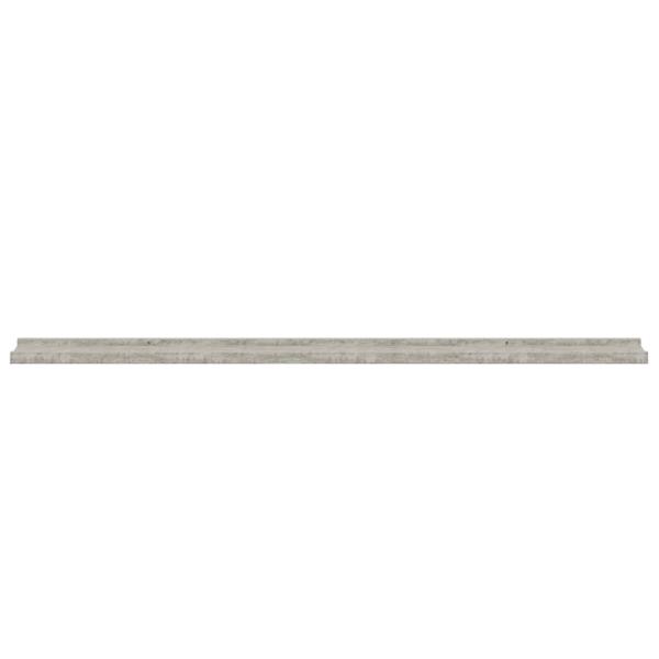 Wandregale 2 Stk. Betongrau 115x9x3 cm