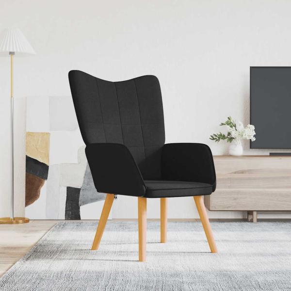 ARDEBO.de - Relaxsessel Schwarz Stoff