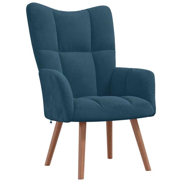 Relaxsessel Blau Samt