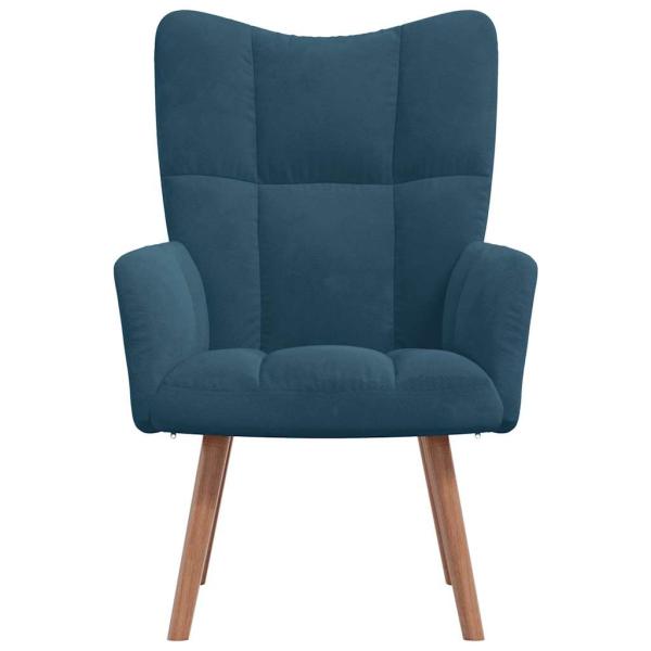 Relaxsessel Blau Samt