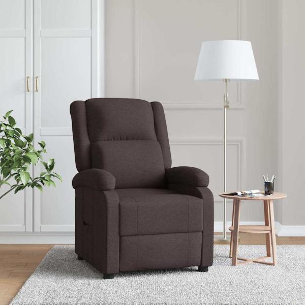ARDEBO.de - Relaxsessel Dunkelbraun Stoff