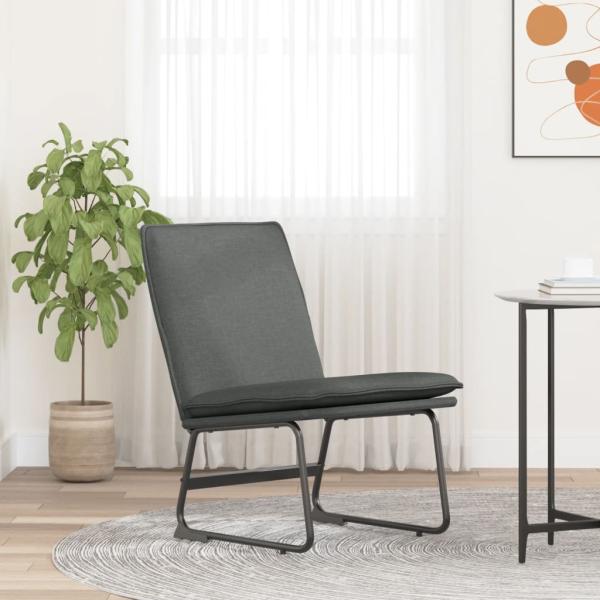 ARDEBO.de - Loungesessel Dunkelgrau 52x75x76 cm Stoff