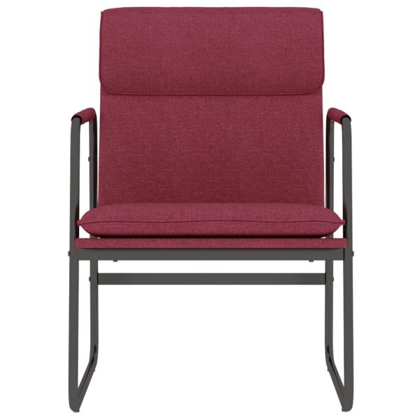 Loungesessel Weinrot 55x64x80 cm Stoff