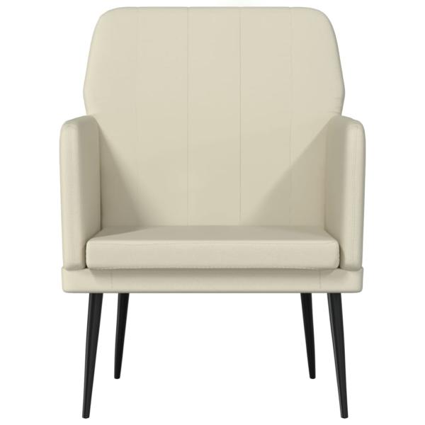 Sessel Creme 61x78x80 cm Kunstleder