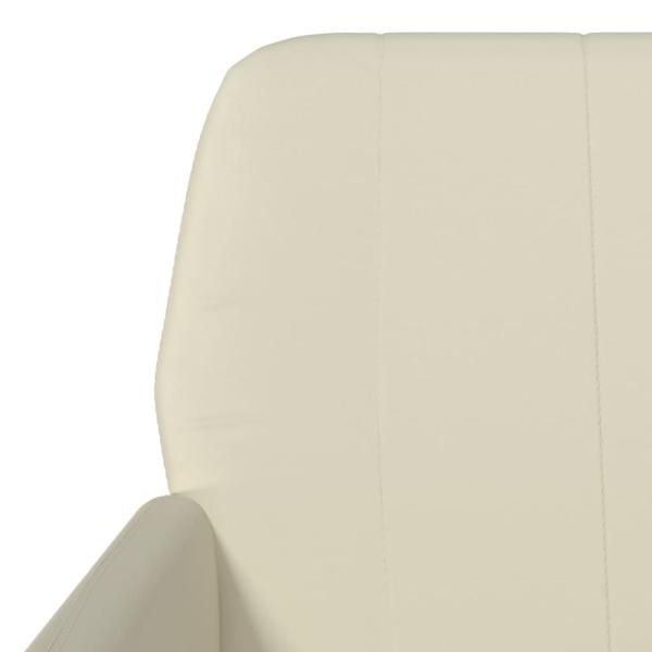 Sessel Creme 61x78x80 cm Kunstleder