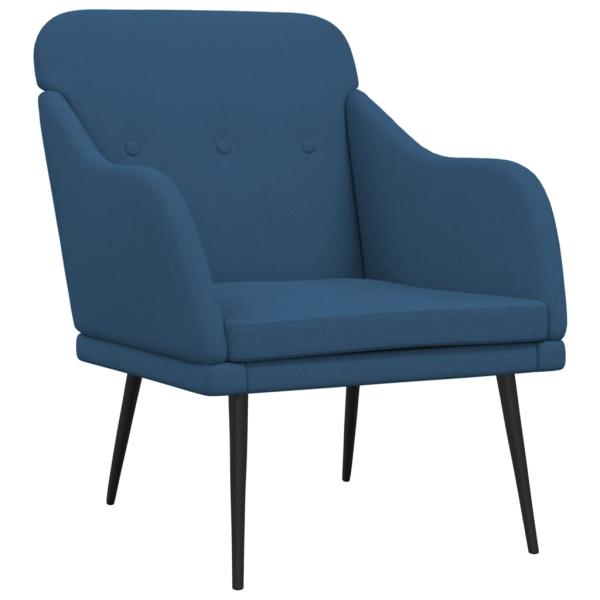 Sessel Blau 63x76x80 cm Stoff