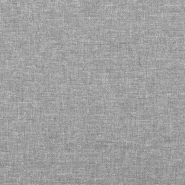 Kopfteil mit Ohren Hellgrau 147x16x78/88 cm Stoff