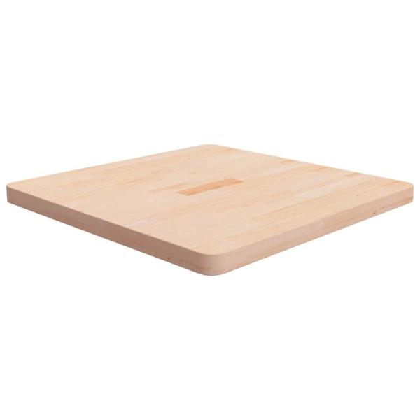 ARDEBO.de - Tischplatte Quadratisch 70x70x4 cm Eichenholz Unbehandelt
