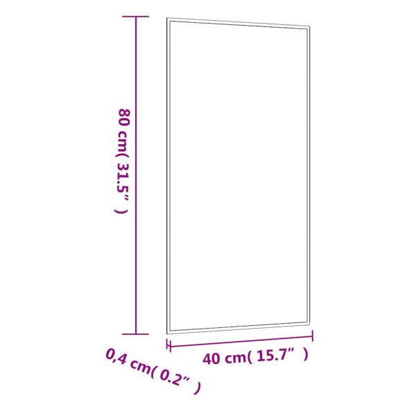 Wandspiegel 40x80 cm Glas Rechteckig