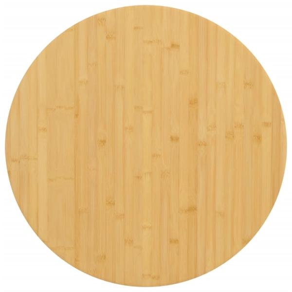 ARDEBO.de - Tischplatte Ø60x1,5 cm Bambus