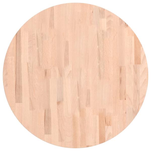 Tischplatte Ø70x2,5 cm Rund Massivholz Buche