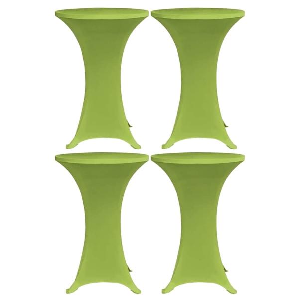 ARDEBO.de - Stretch-Tischhussen 4 Stk. 80 cm Grün