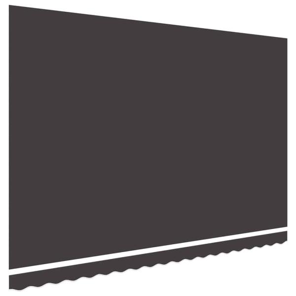 Ersatzstoff für Markise Grau 450x300 cm Polyester