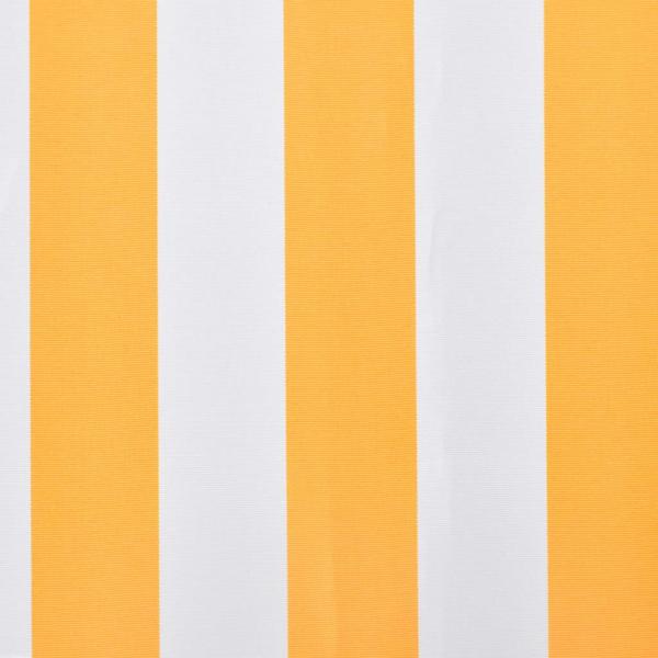 Ersatzstoff für Markise Orange und Weiß 350x250 cm Polyester