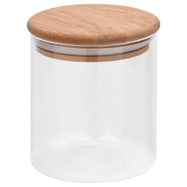 Vorratsgläser mit Bambusdeckel 10 Stk. 600 ml