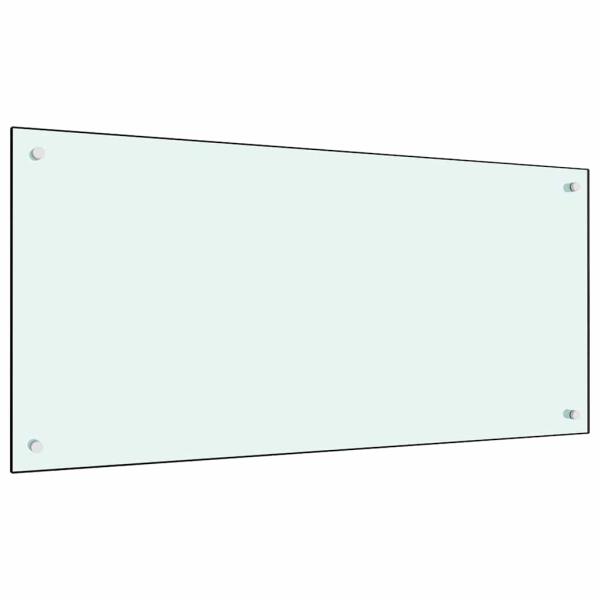 ARDEBO.de - Küchenrückwand Milchweiß 100x50 cm Hartglas