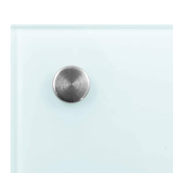 Küchenrückwand Milchweiß 100x50 cm Hartglas