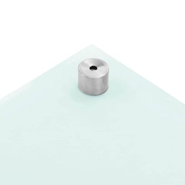 Küchenrückwand Milchweiß 100x50 cm Hartglas