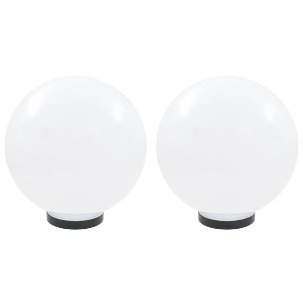 LED-Gartenleuchten 2 Stk. Kugelförmig 30 cm PMMA