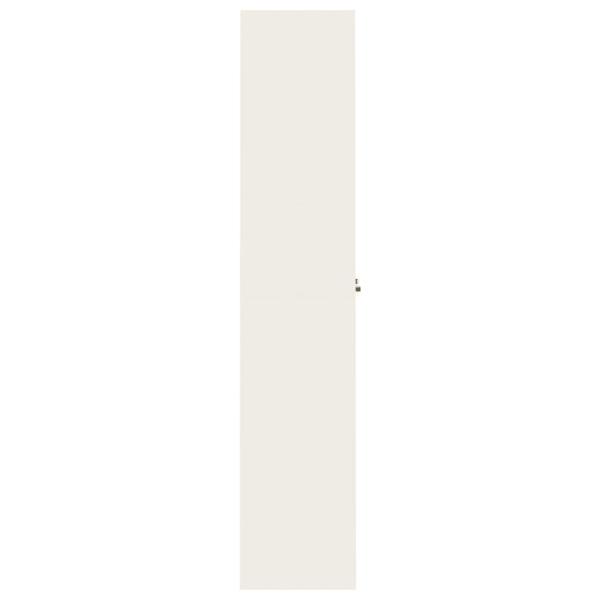 Aktenschrank Weiß 105x40x180 cm Stahl