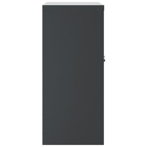 Aktenschrank Anthrazit 79x40x90 cm Stahl
