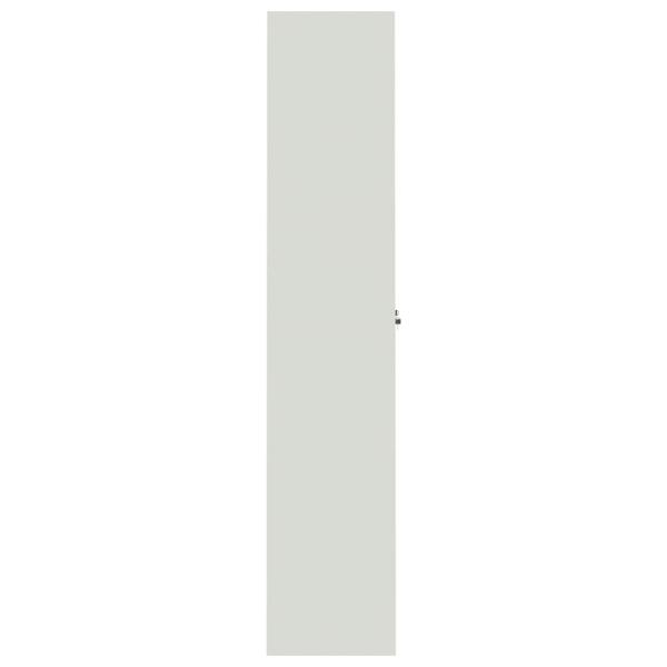 Aktenschrank Hellgrau 90x40x200 cm Stahl
