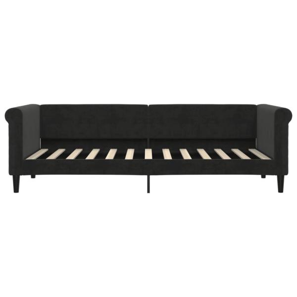Tagesbett Schwarz 80x200 cm Samt