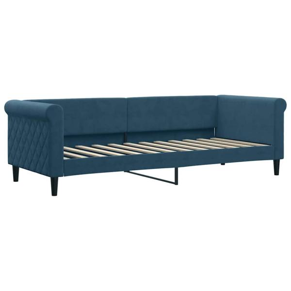 Tagesbett Blau 80x200 cm Samt