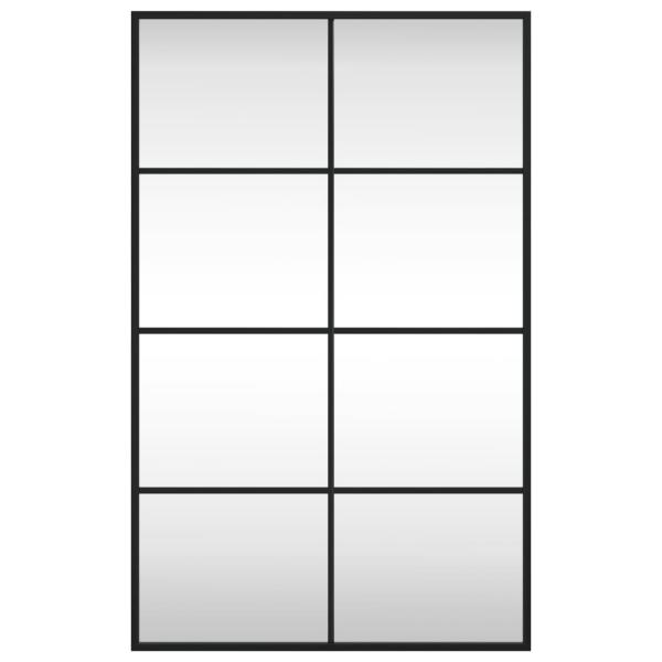 Wandspiegel Schwarz 50x80 cm Rechteckig Eisen
