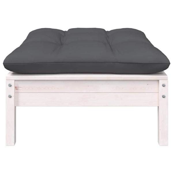 9-tlg. Garten-Lounge-Set mit Kissen Kiefer Massivholz
