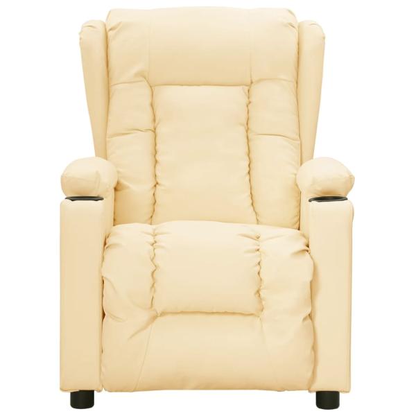 Relaxsessel Elektrisch Creme Kunstleder