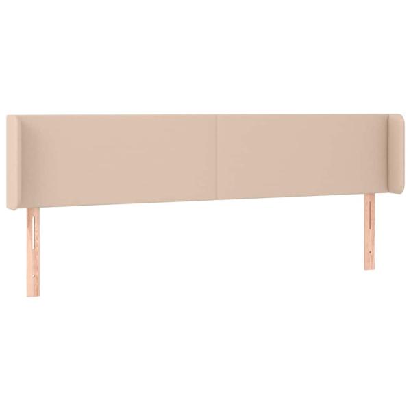 Kopfteil mit Ohren Cappuccino-Braun 183x16x78/88 cm Kunstleder